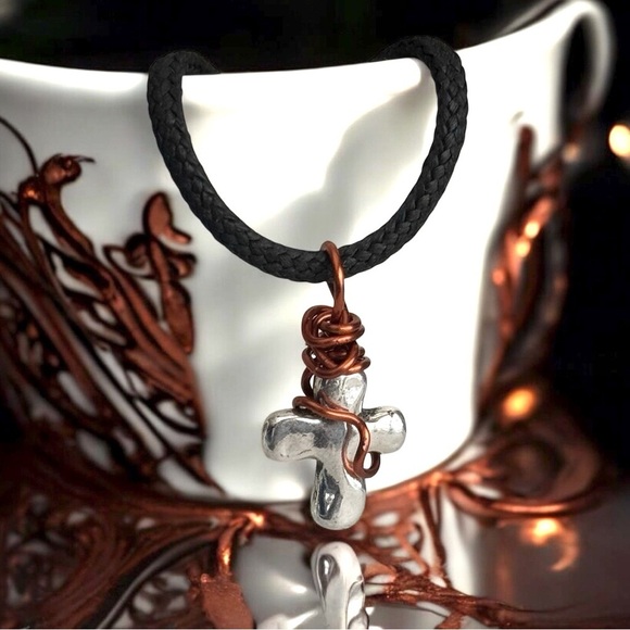 5 For $25💫Alternative Wrapped Cross Pendant Necklace - Picture 1 of 3